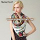 2014 new Printed latest design black 100 silk Maisun scarf